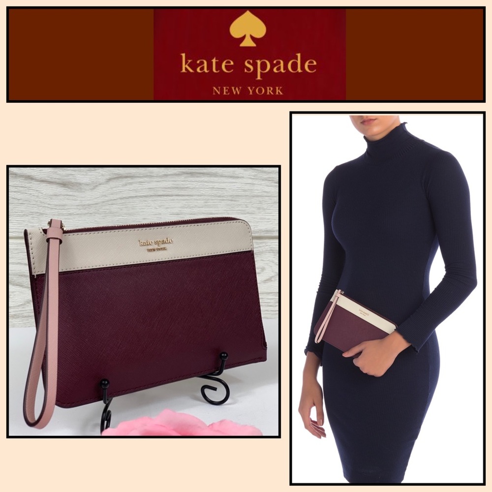 KATE SPADE- Medium Cameron L-Zip Wristlet (NWT)
